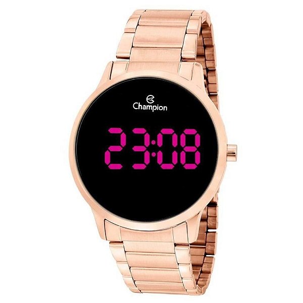 Relógio Feminino Champion Digital Led CH40142Z - Rosê