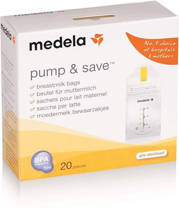 Sacos Descartáveis de Armazenamento de Leite Medela - 20 peças