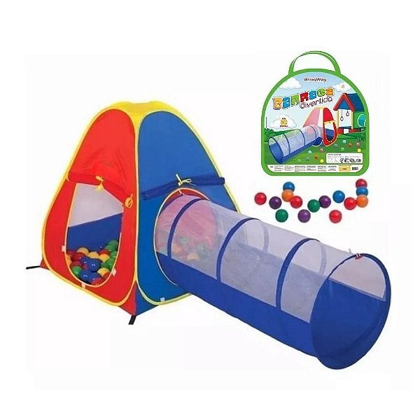 Barraca Infantil 2 em 1 com 50 Bolinhas BrinqWay - BW-065