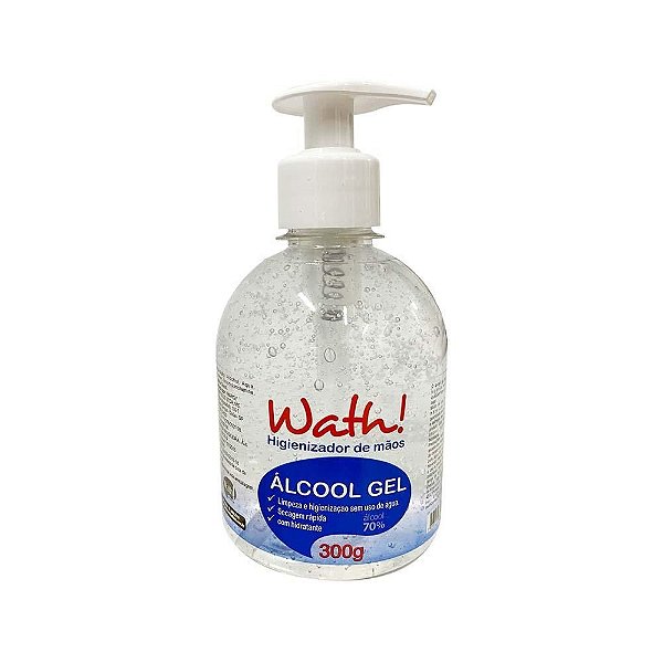 Álcool Gel 70 Higienizador para as Mãos Wath - 300g