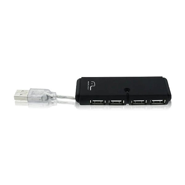 Hub Multilaser USB Slim 2.0 4 Portas - AC064