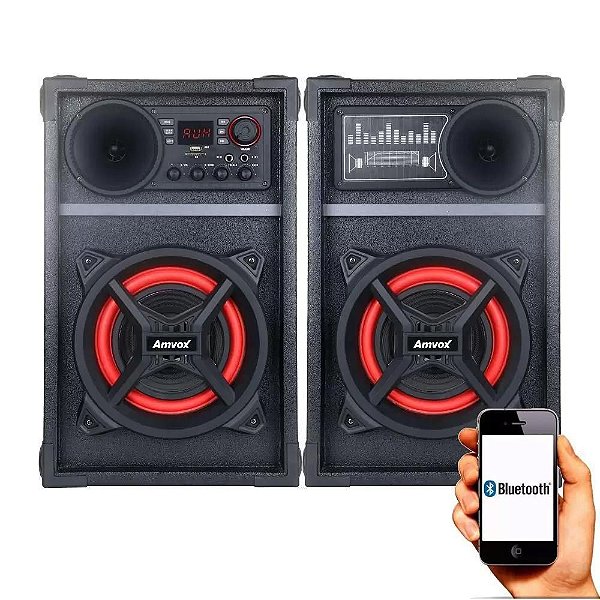 Caixa de Som Amvox ACA601 NEW X 600W Preto - Bivolt