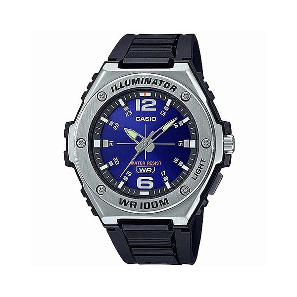 Relógio Masculino Casio Analógico MWA-100H-2AVDF - Prata