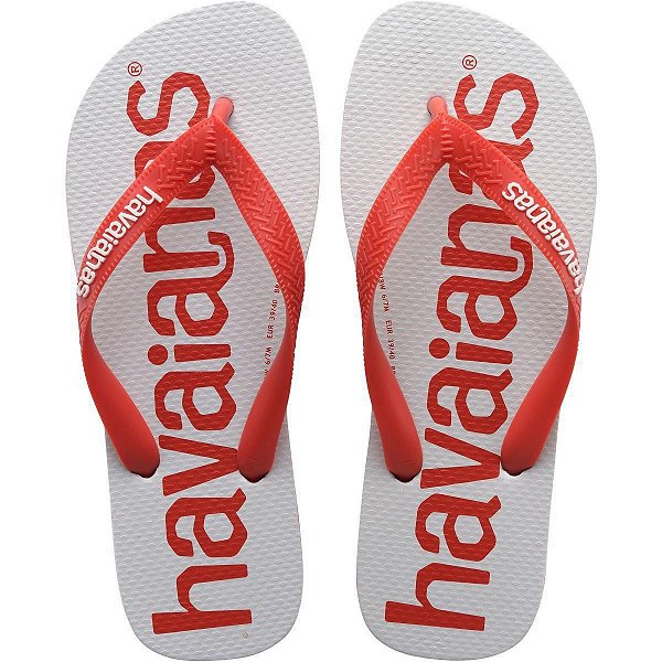 Chinelo Havaianas Top Logomania 2 Vermelho Crush - 41/42