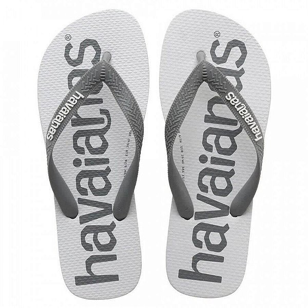 Chinelo Havaianas Top Logomania 2 Cinza Aço - 41/42