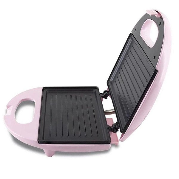 Grill e Sanduicheira Britânia Crome Inox Rosa - 127V