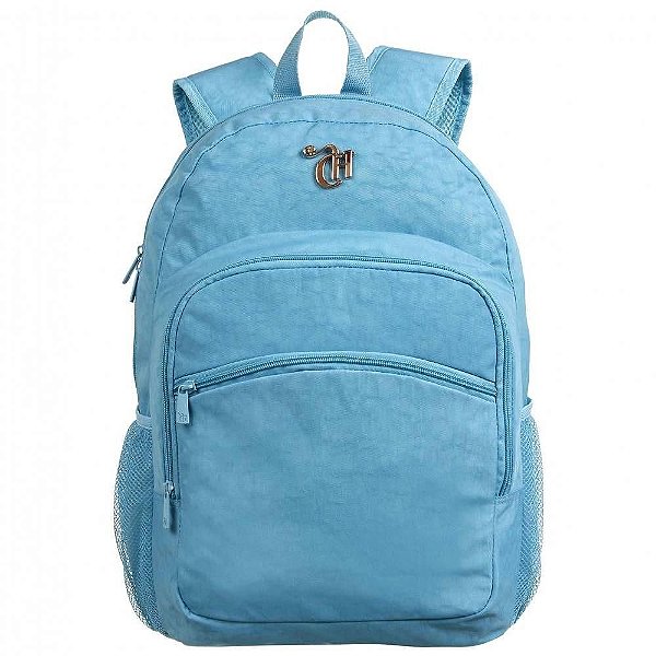 Mochila Escolar DMW Capricho Crinkle Blue G - 11904