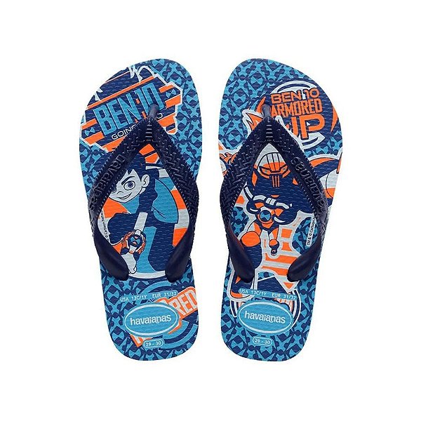 Chinelo Havaianas Kids Ben 10 Turquesa - 31/32