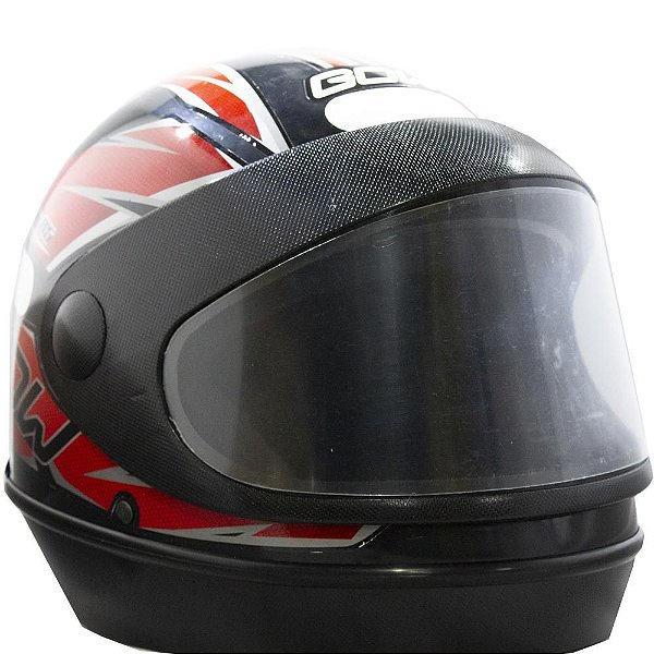 Capacete GOW Interlagos Preto/Vermelho Ref.239065 - N°58