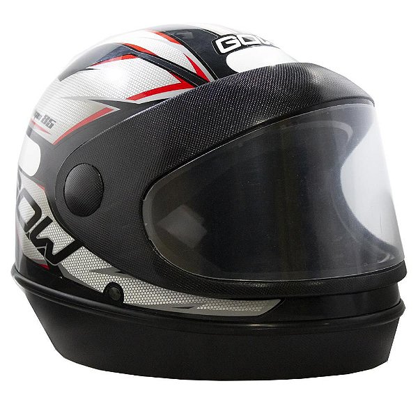 Capacete GOW Interlagos 85 Preto/Prata 239068 - N°58