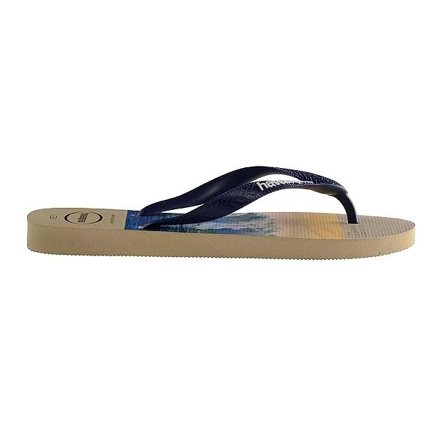 Chinelo Havaianas Hype Areia/Marinho - 45/46