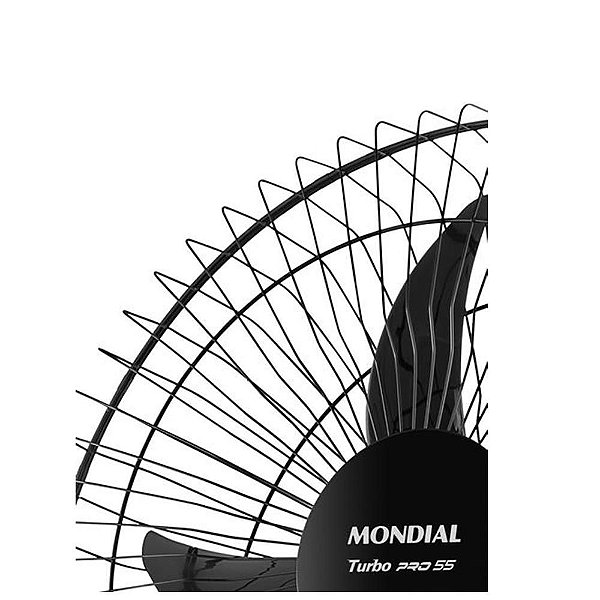 Ventilador de Parede Mondial NVP-PRO-55 55cm Preto - 127V