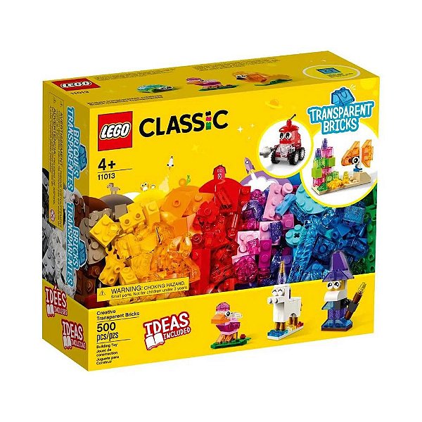 LEGO Classic Blocos Transparentes Criativos - 11013