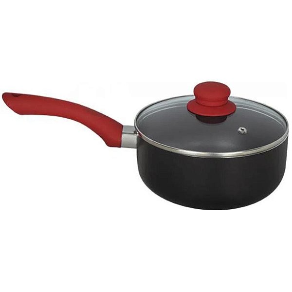 Panela Linha Aroma MOR 1,75L - Preto/Vermelho