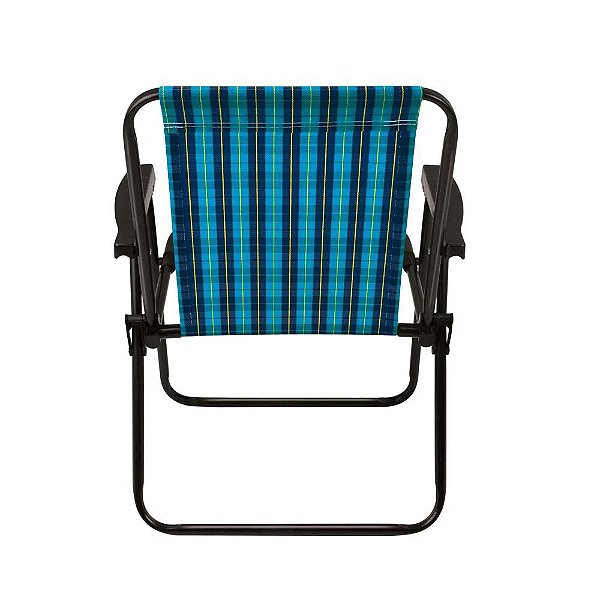 Cadeira de Praia MOR Xadrez Marine 2050 - Xadrez Azul