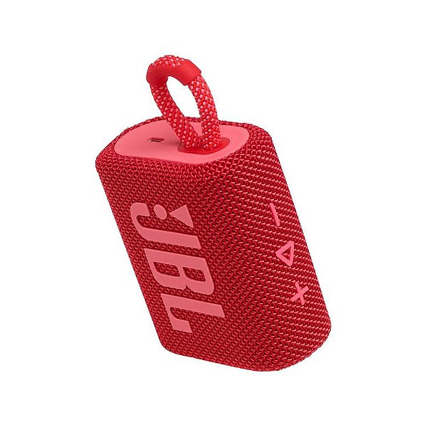 Caixa Som JBL Go3 com Bluetooth 4.2W - Vermelho
