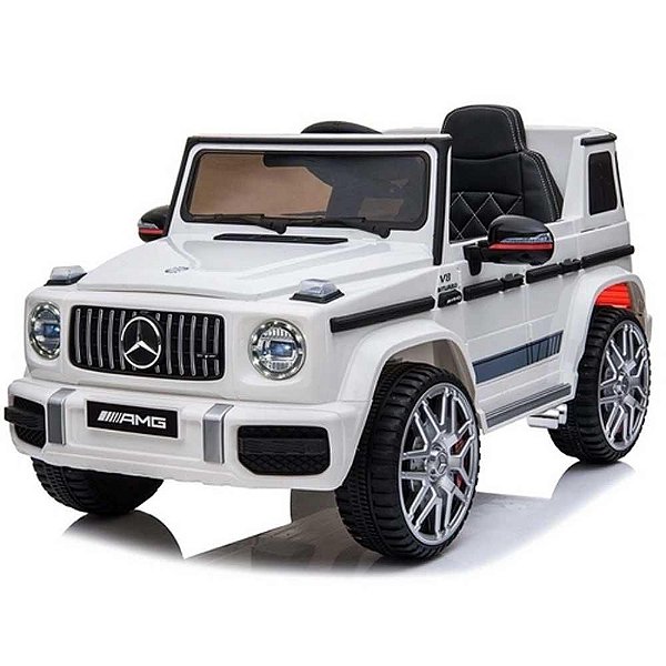 Mini Carro Elétrico 12v Mercedes Amg C63 Branco BW124BR