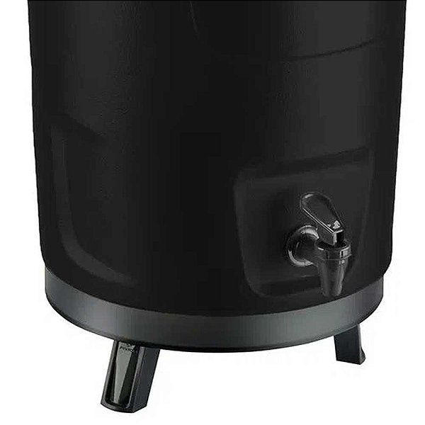 Botijão Térmico Preto 12 Litros Invicta