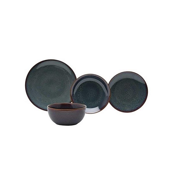 Aparelho de Jantar Rojemac 24pc Porcelana Reactive Glaze
