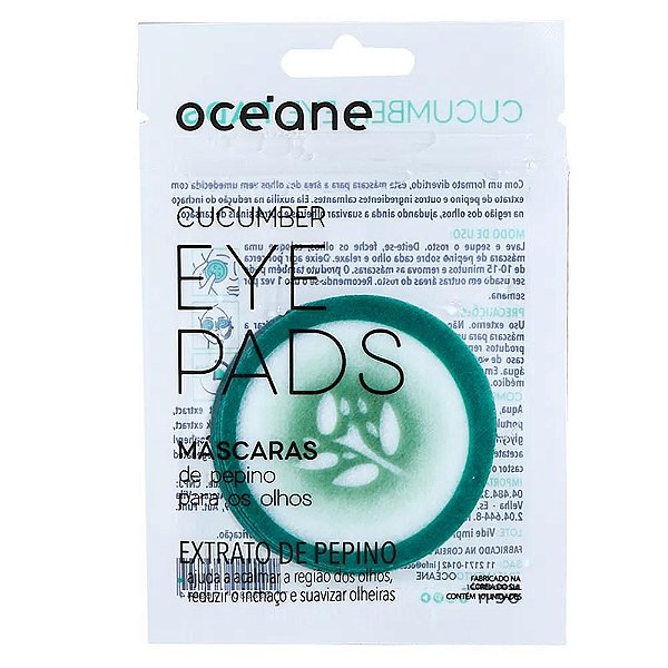 Máscara de Pepino para os Olhos Océane - Cucumber Eye Pads