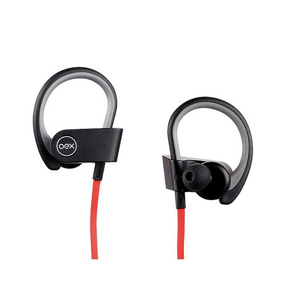 Fone OEX Headset Move Bluetooth HS-303 Preto/Vermelho