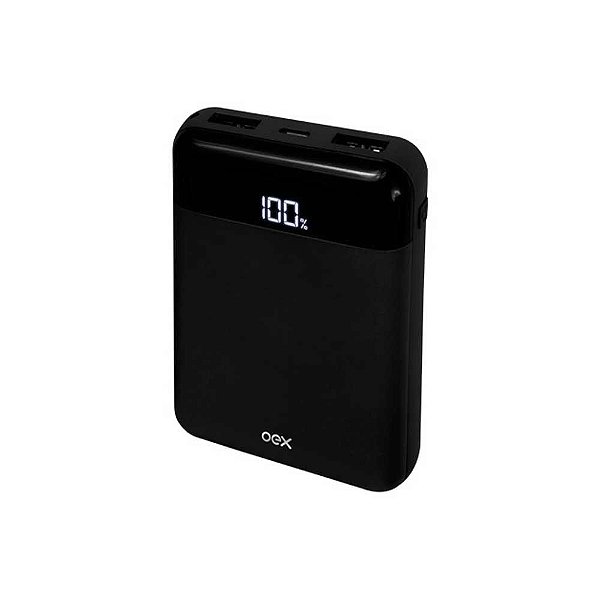 Carregador Power Bank OEX PB-305 Lush 10.000 mAh Preto