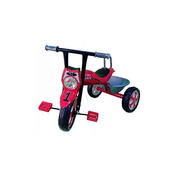 Triciclo Infantil Moto DR-Z Unitoys Vermelho