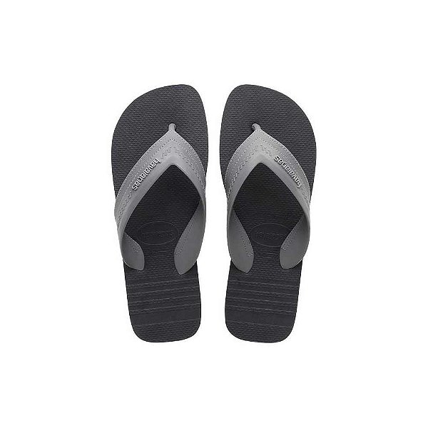 Chinelo Havaianas Hybrid BE FC Novo Grafite - 45/46