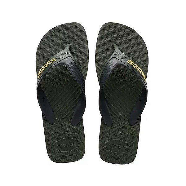 Chinelo Havaianas Dual FC Verde Oliva - 43/44