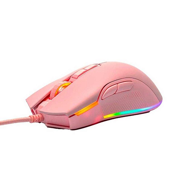 Mouse Gamer Motospeed V70 RGB - Pink