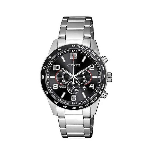 Relógio Masculino Citizen Cronógrafo TZ31454T - Prata