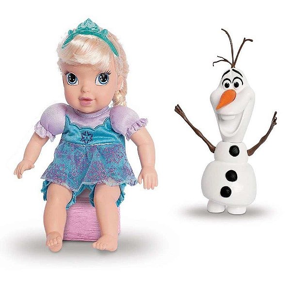 Boneca baby Elsa e Olaf Frozen Disney Mimo - Ref.6429