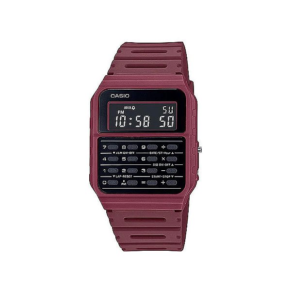 Relógio Casio Vintage Unissex CA-53WF-4BDF - Vermelho