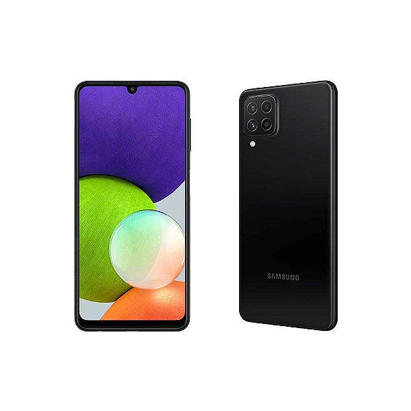 Smartphone Samsung Galaxy A22 128Gb 4Gb RAM - Preto