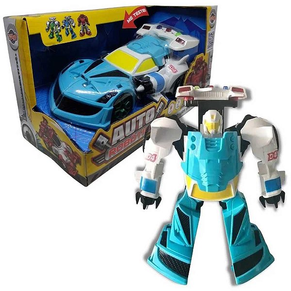 Brinquedo Carro Vira Robô Toyng Ref.42459 - Azul