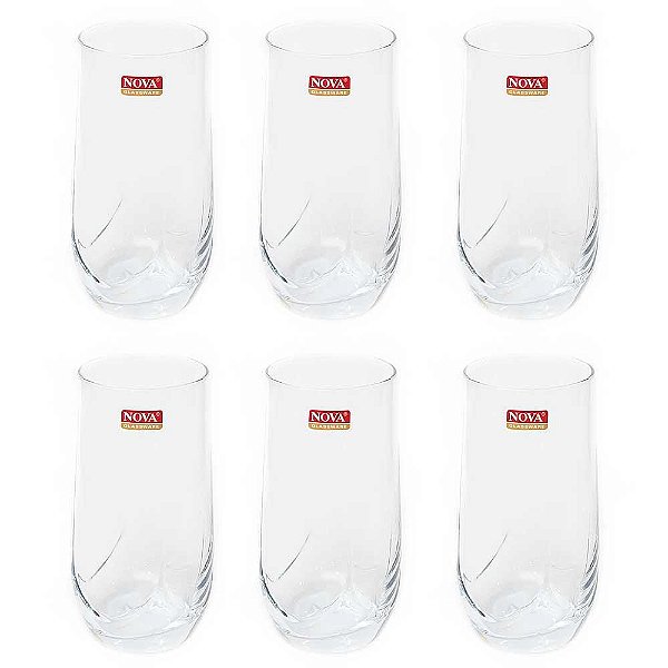 Conjunto 6 Copos Marvel 280ml Nova Glassware Ref.2502
