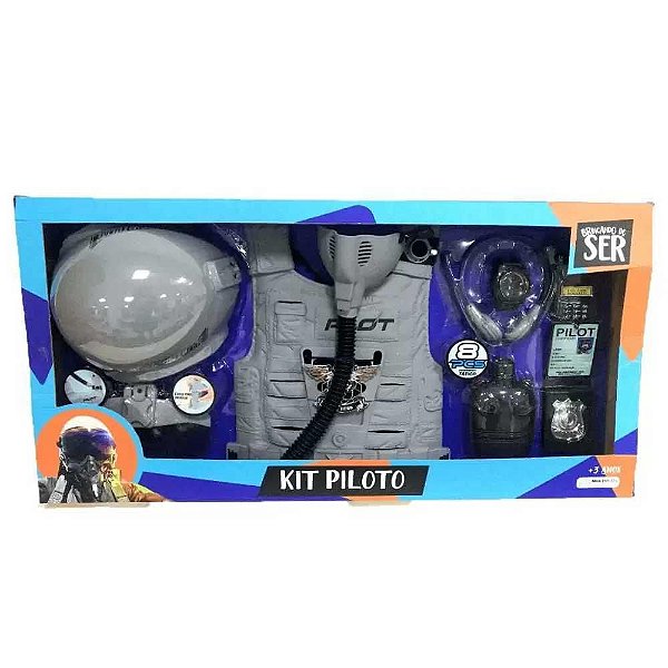 Brinquedo Kit Piloto de Avião Multikids BR1121