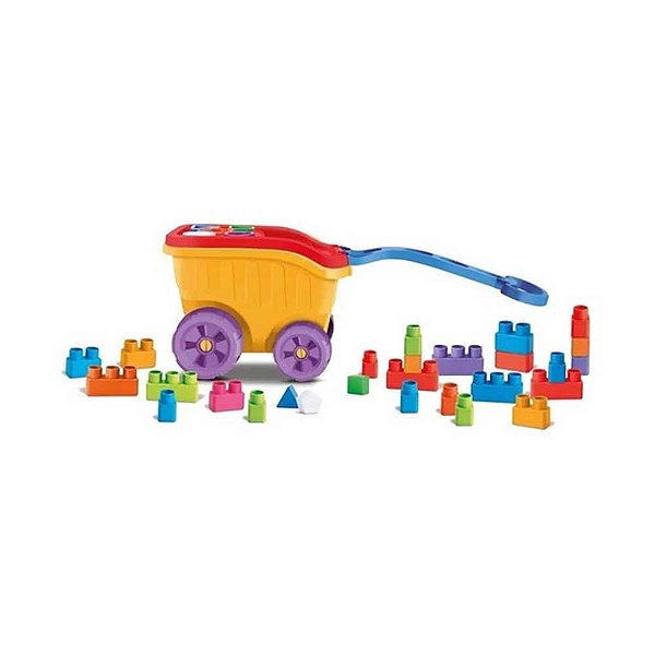 Brinquedo DiverBlocos Divertoys 24 Blocos de Montar Ref.8143