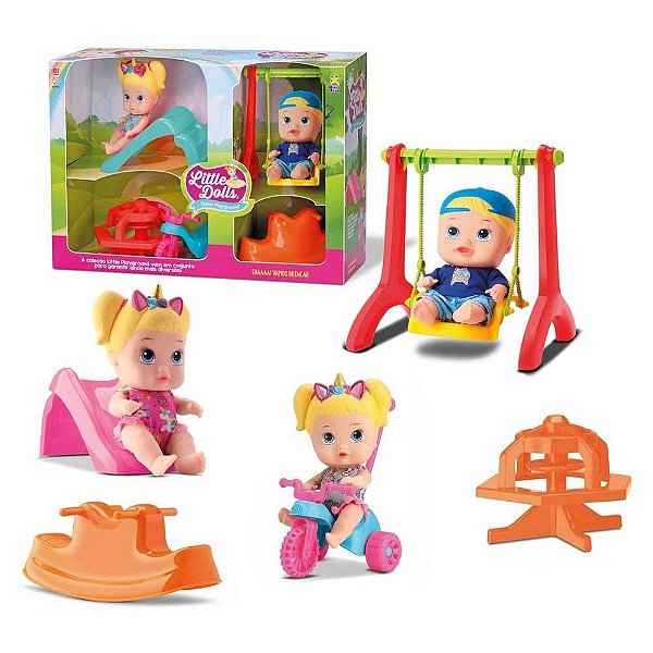 Bonecos Little Dolls Super Playground Ref.8126