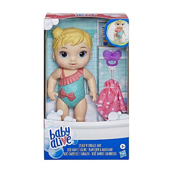 Boneca Baby Alive Banhos Carinhosos Hasbro - Loira