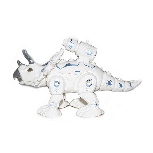 Tricerátops Dino Robô Que Anda BBR Toys Com Luz e Som R3181