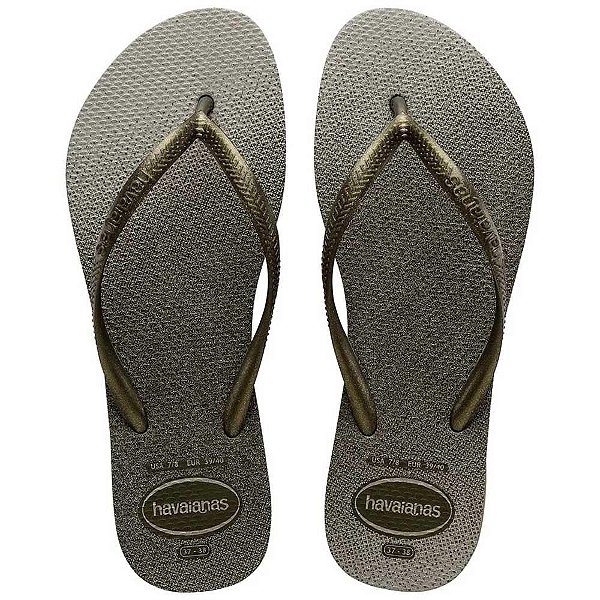 Chinelo Havaianas Slim Gloss Musgo - 37/38