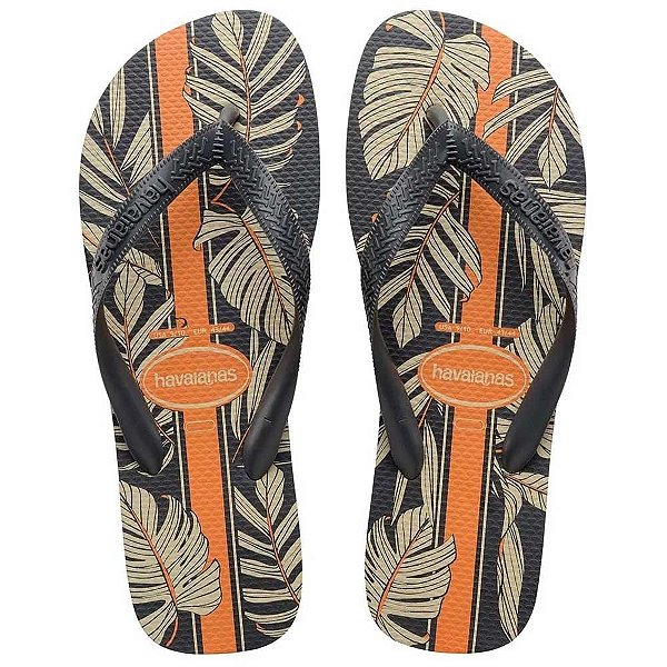 Chinelo Havaianas Aloha Novo Grafite/Cinza - 41/42