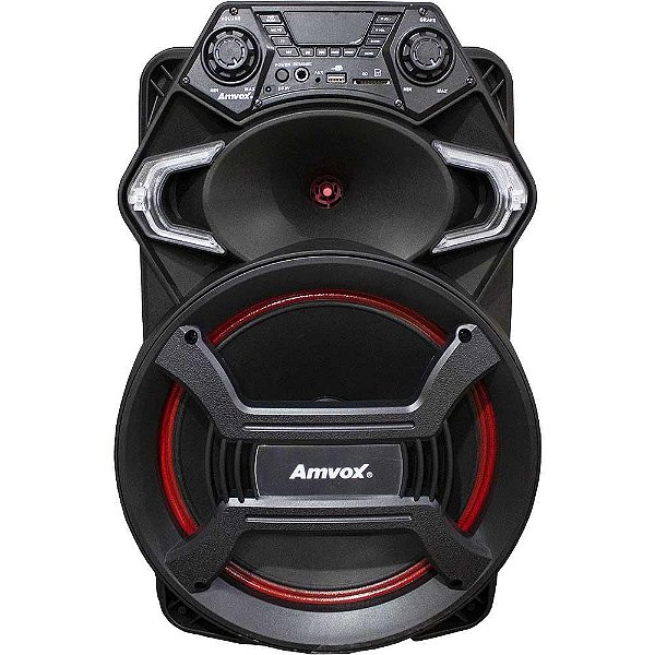 Caixa Amplificada Amvox Strondo 550W Bluetooth ACA550
