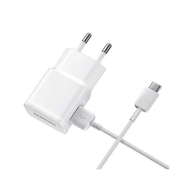 Carregador de Celular Samsung USB Type-C Com Cabo Branco