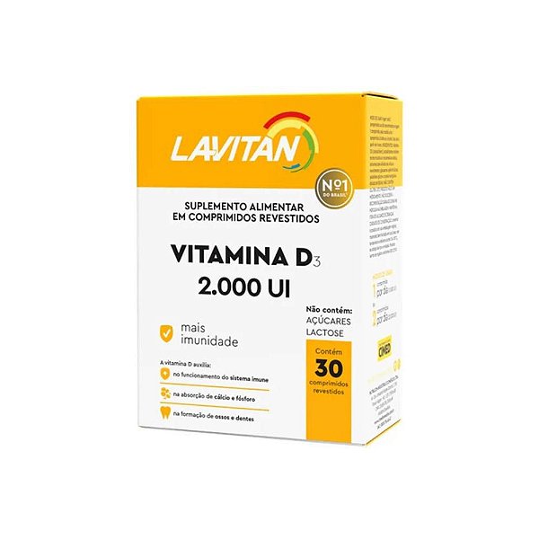 Suplemento Alimentar Lavitan Vitamina D - 30 Comprimidos