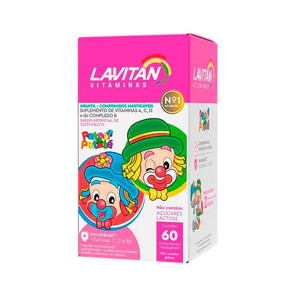 Suplemento Vitamínico Lavitan Kids - 60 Comp. Mastigáveis