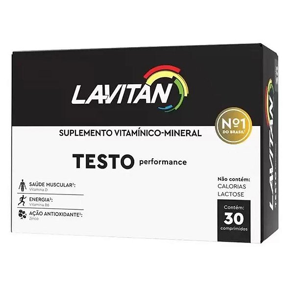Suplemento Vitamínico Mineral Lavitan Testo Performance
