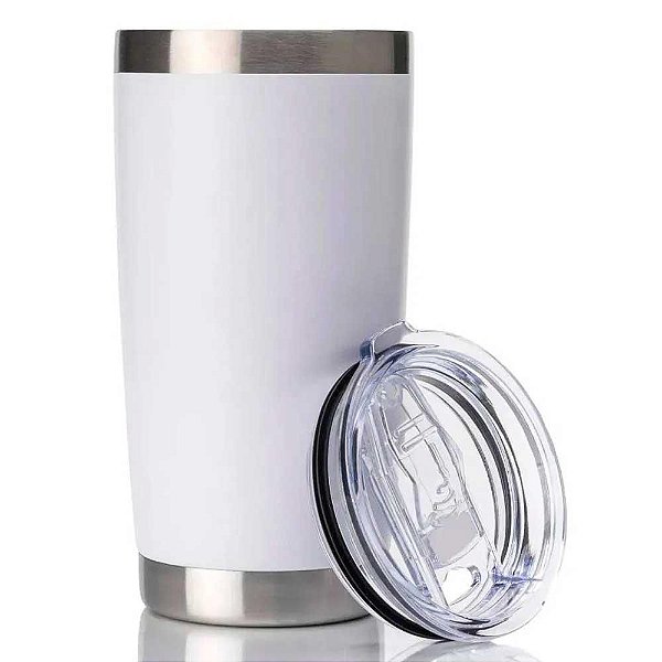 Copo Térmico Catuaí Inox 550ml Ref.4109 - Branco