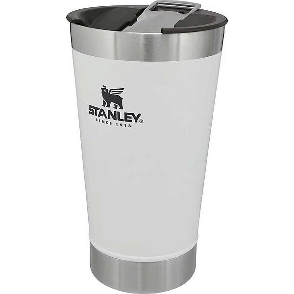 Copo Térmico Stanley P/ Cerveja Com Tampa 473ml - Branco